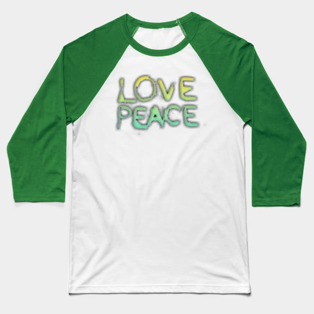 T SHIRT LOVE PEACE Baseball T-Shirt by DizadTshirt